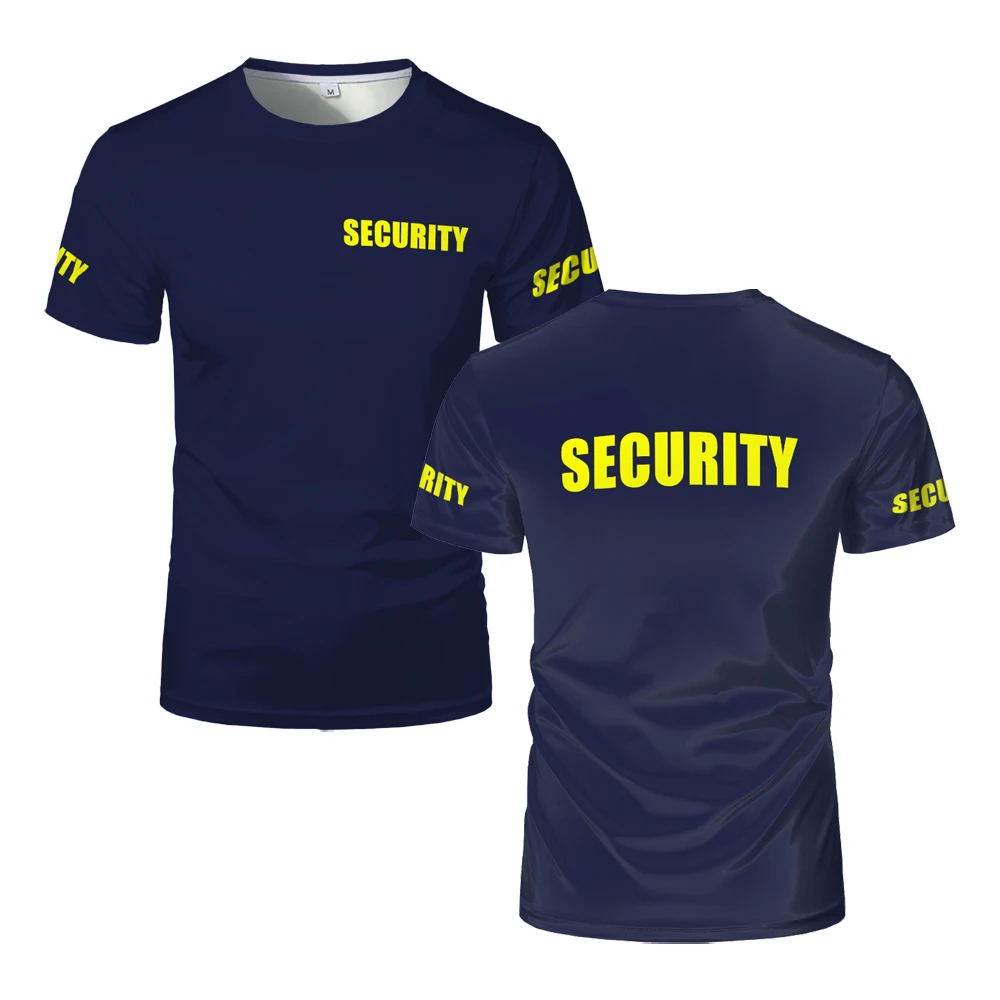 Classic Security Uniform Cheap Men\'s T-shirts Bodyguard Professional Work Clothes Tee Guard Light Breathable Procurement Tops