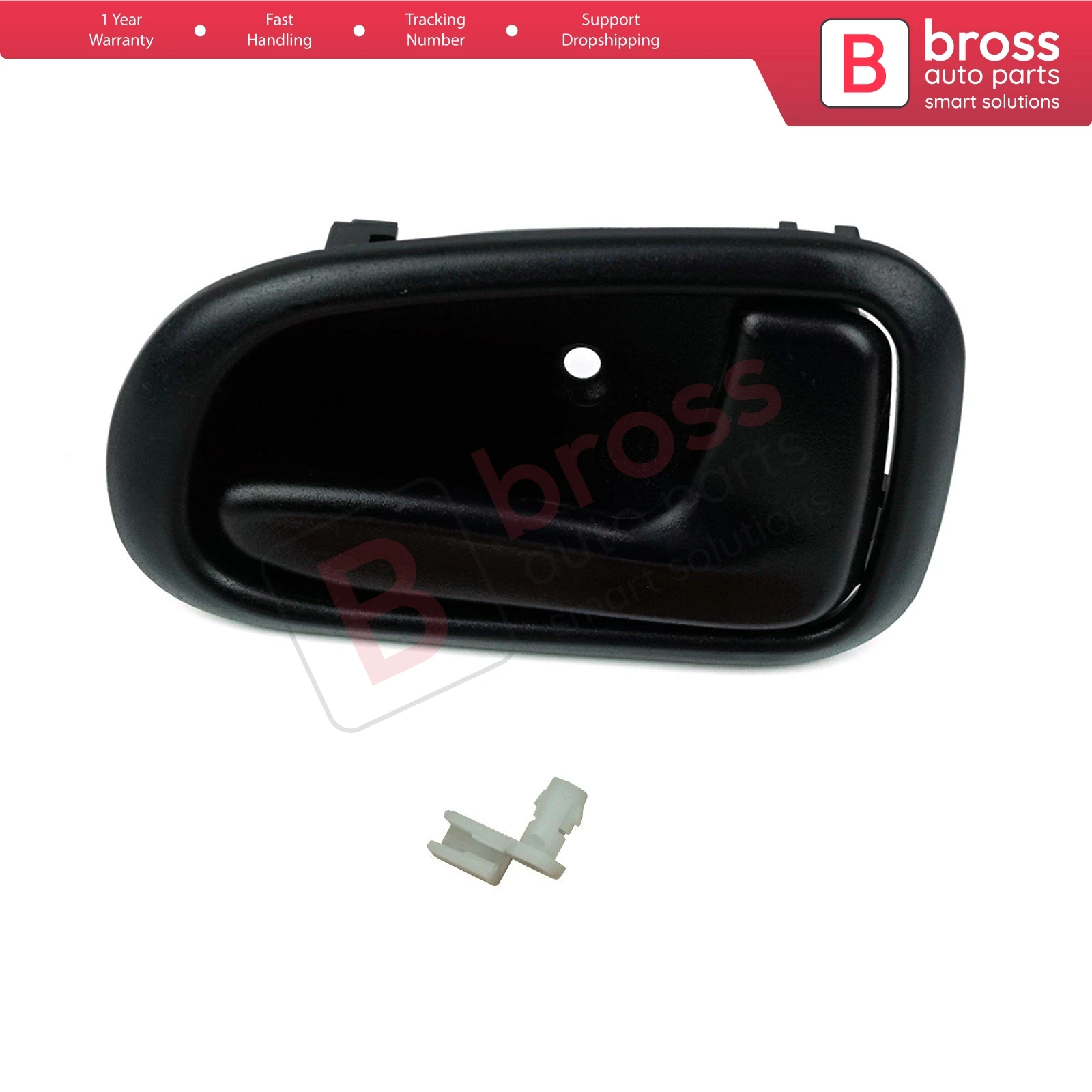 

BDP1085-2 Inner Interior Door Opener Handle Black Front Rear Right 69205-12120/30 for Toyota Corolla MK8 AE110 AE111 1995-2002