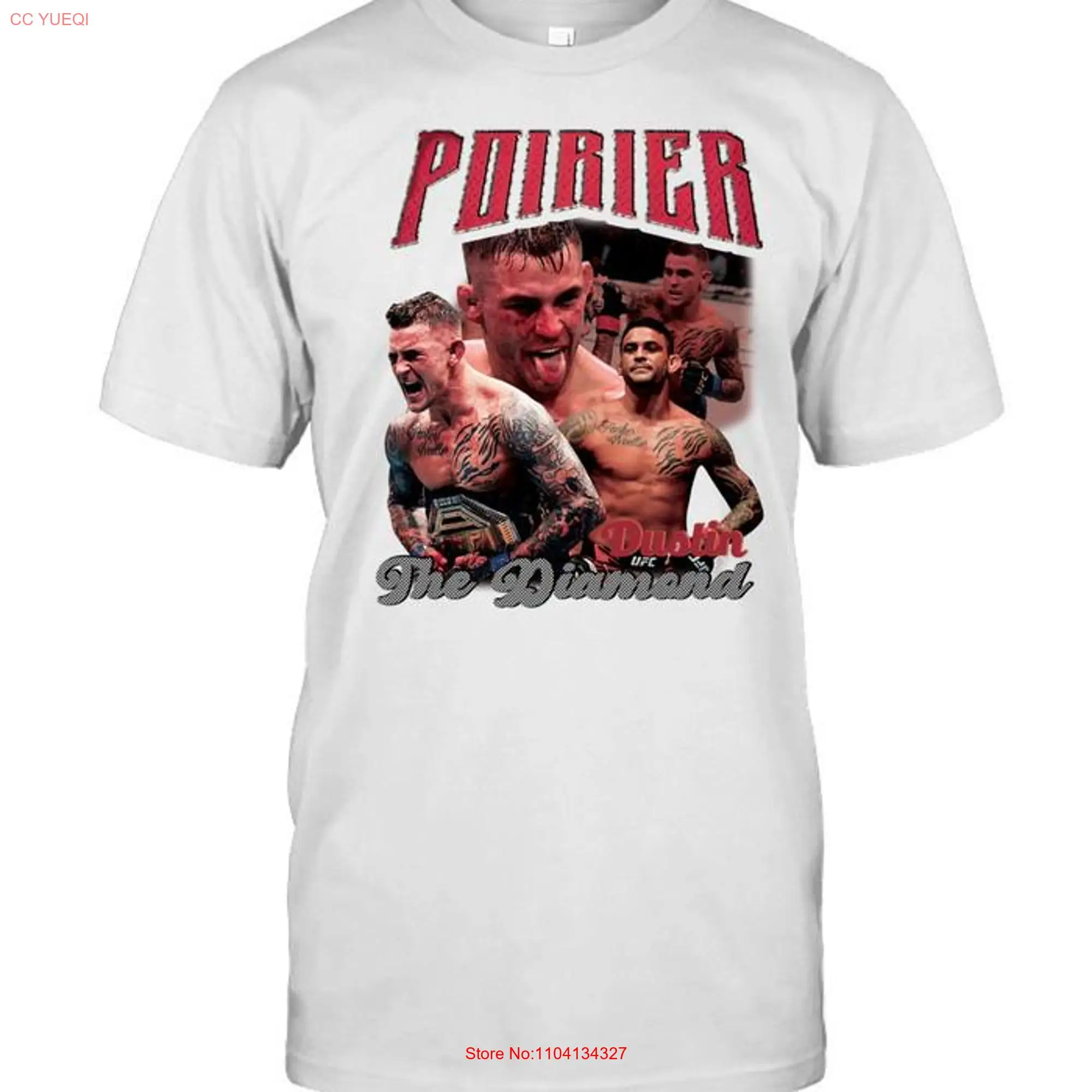 Dustin Poirier Vintage 90s Bootleg Style T Shirt Retro For Women and Men  long or short sleeves