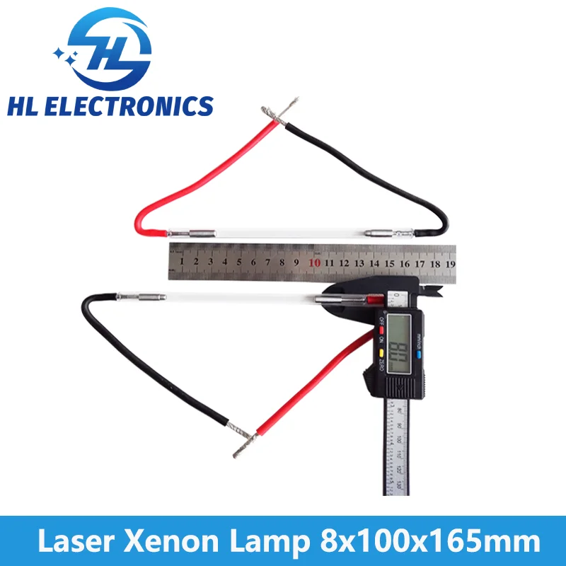 Laser xenon lamp 8x100x165mm for medical and beauty laser equipment