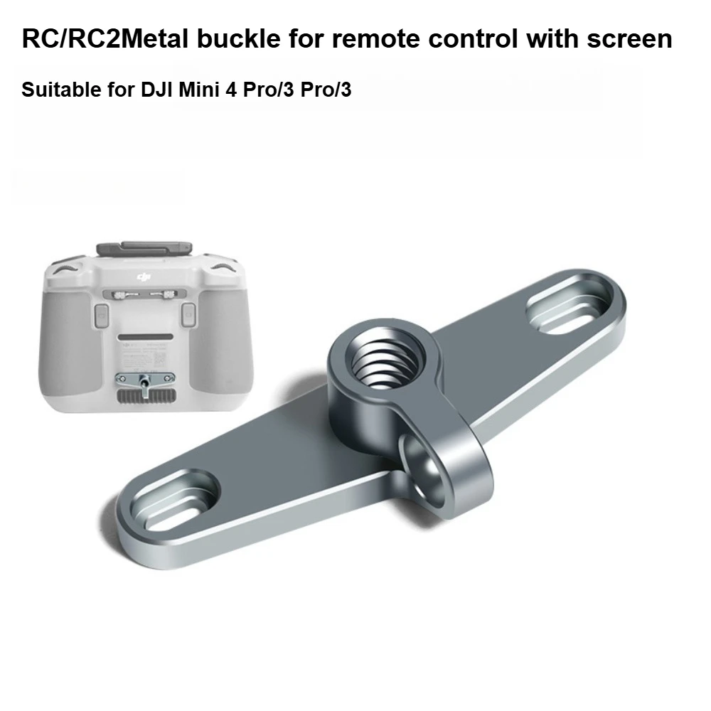Acessórios para Drone para Controle Remoto DJI RC2/RC com Suporte de Tela, Gancho de Metal e Fivela para DJI Mini 4 3 Pro