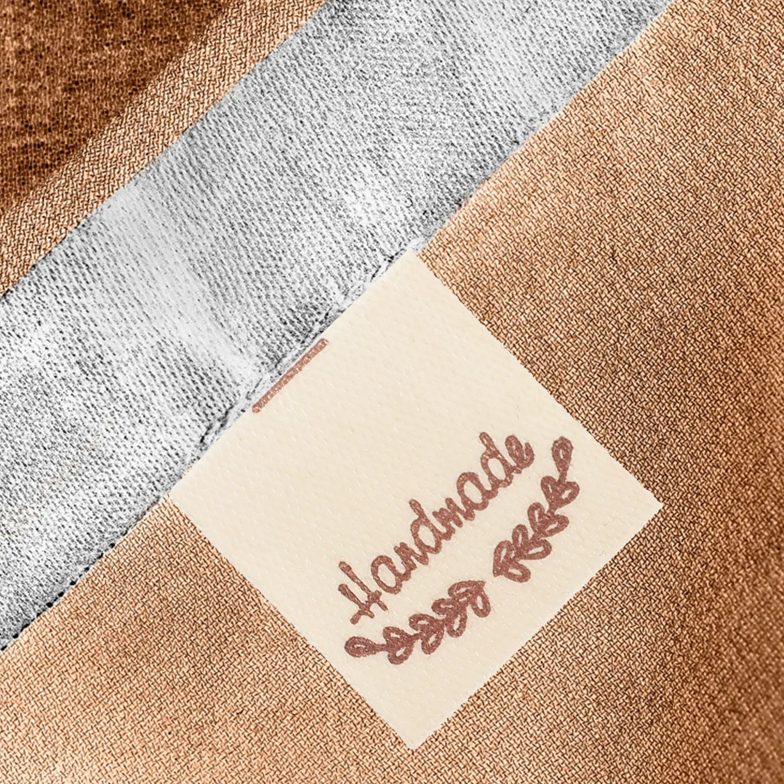 

100Pcs Handmade Heart Fabric Tags Vintage Sewing Labels for Clothes Knitting Crochet DIY Crafts Personal Fabric Tags for Clothes