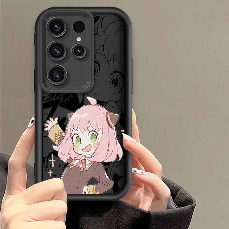 Anya Kawaii Anime SPY×FAMILY For Samsung Note 20 S24 S23 S22 S21 S20 Ultra Plus FE A25 A23 A22 A15 A31 5G Eye Ladder Funda