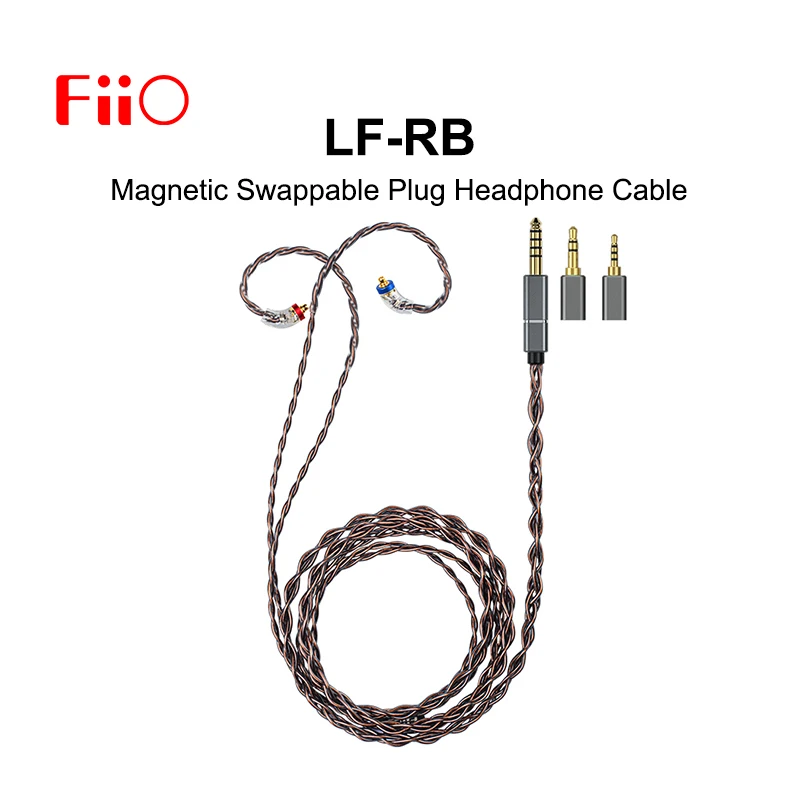 Fiio LF-RB MMCX ترقية كابل سماعة الأذن مع 2.5/3.5/4.4 مللي متر قابس مغناطيسي قابل للتبديل لقابس FH9/FH7/FD7/FD5 LF-TC LF-LT