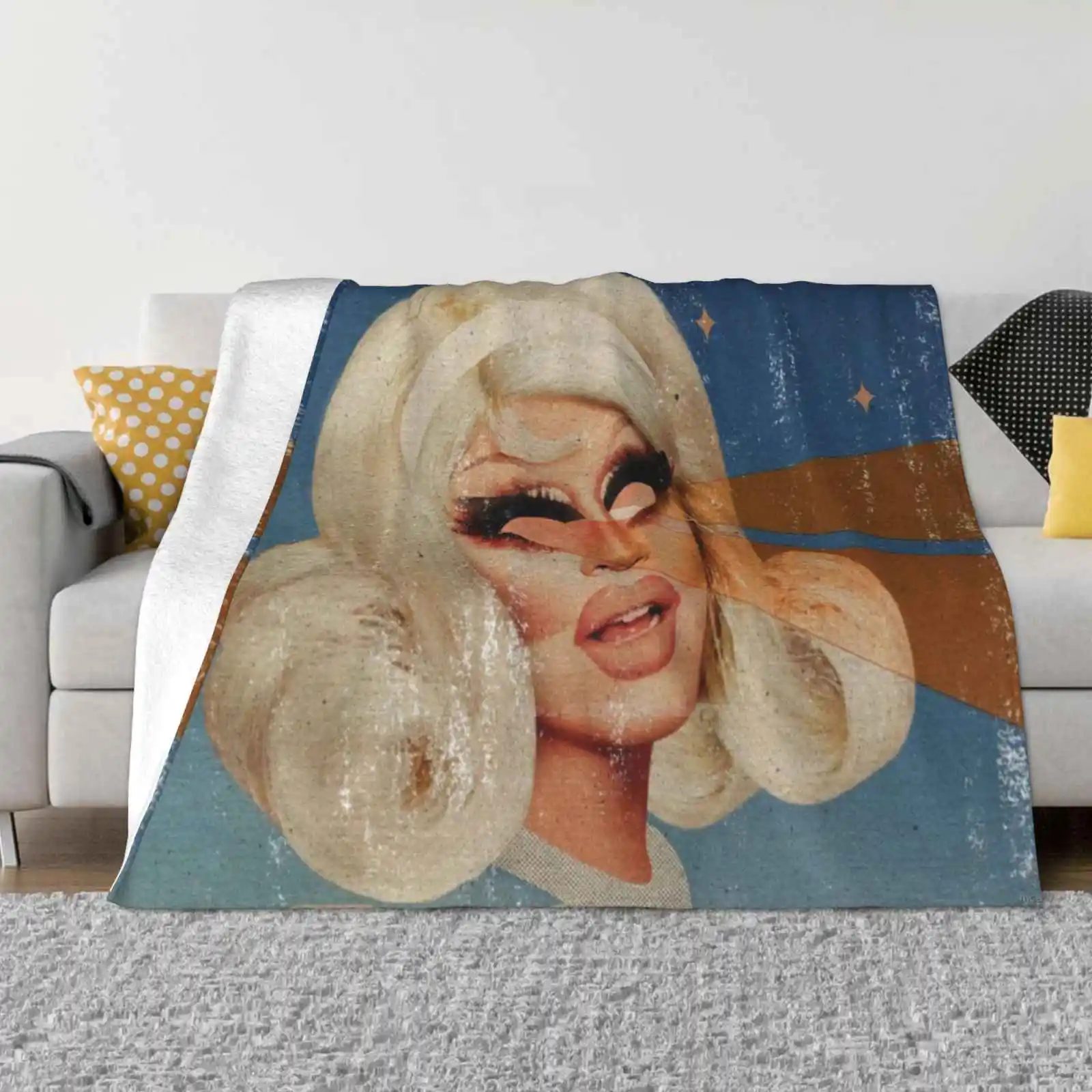 Trixie Mattel-Barbara New Arrival Fashion Leisure Warm Flannel Blanket Trixie Mattel Joanne Doll Gay Drag Queen Dragqueen