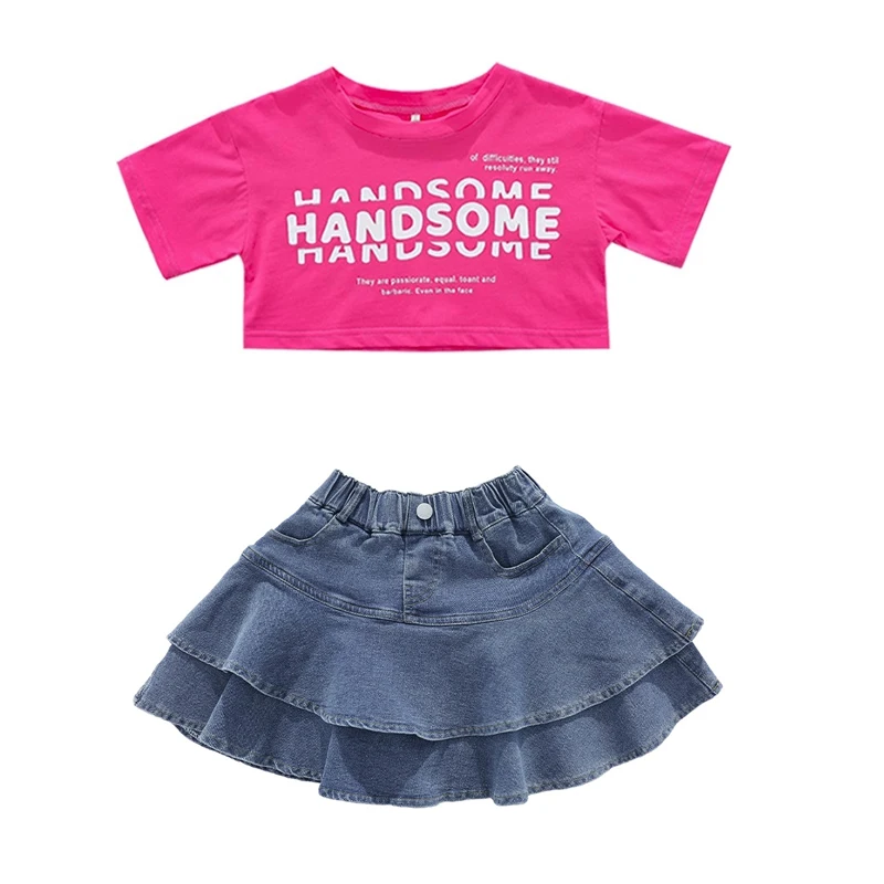 Cheerleading Kpop Jazz Dance Costume Girls Group Performance Outfit Kids Hip Hop Clothes Children'S Stage Party Wear XS9271