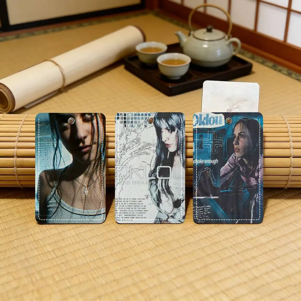 

Кожаный брелок-картхолдер Singer Oklou Choke Enough в стиле аниме, идеальный подарок на день рождения для взрослых