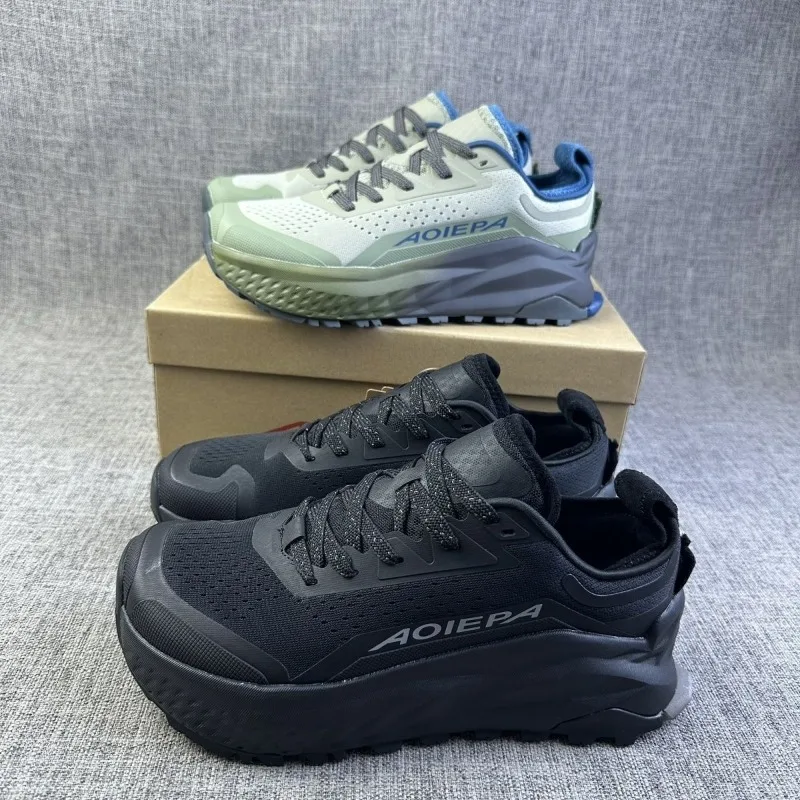 Summer Trail Running Shoes Men Black Green Outdoor Sports Shoe Man Designer Training Shoes Mens Wide Feet Walking Shoes Men