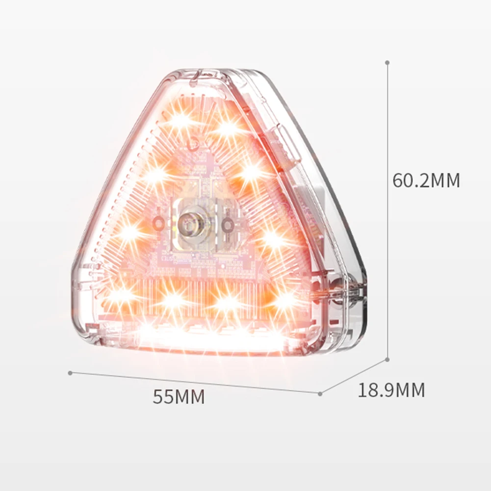 Night Signal Light USB Rechargeable Anti-Collision Strobe Lights Waterproof Wireless Remote Control for Drone Motorbike Bicycle