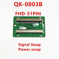 10PCS/Universal FHD 51pin to 51Pin LC to SAM SAM to LC FPC to LVDS cable connector Cable Adapter Board LVDS to FPC 43.2x29.6mm