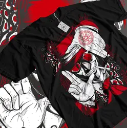 Ultimate Vampire Anime T-Shirt Lovers Hellsing Alucard Face Hell Sing Gift Shirt