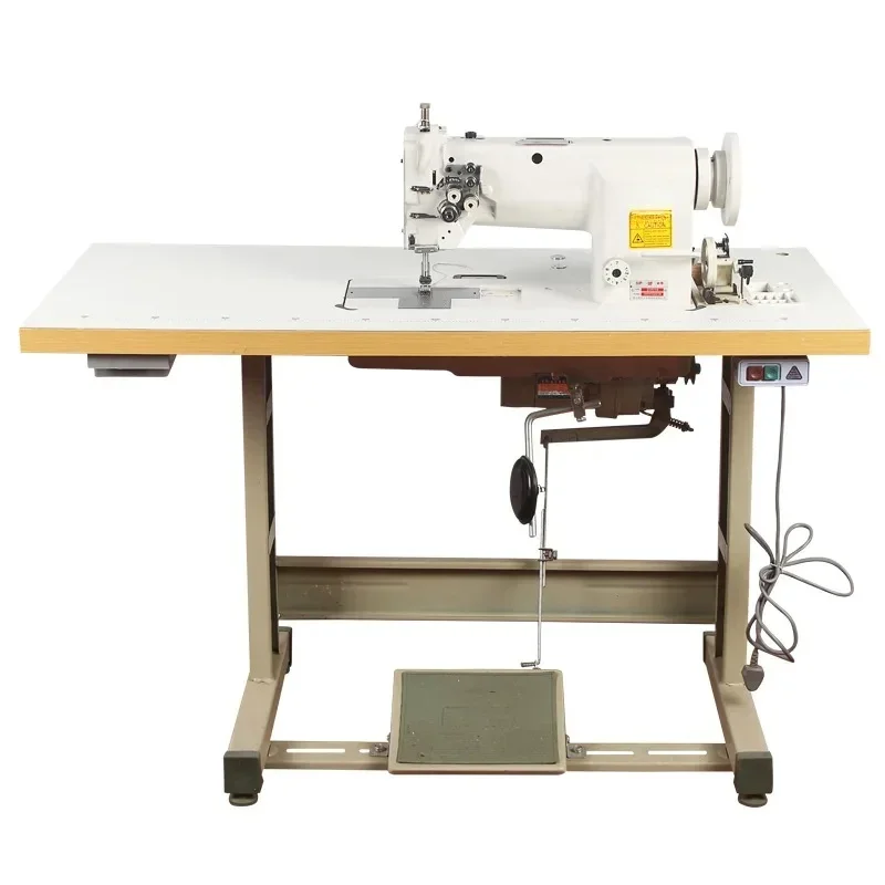 Automatic oil supply double needle flat sewing machine big shuttle flat double needle car seat cushion leather thickHOT SALES