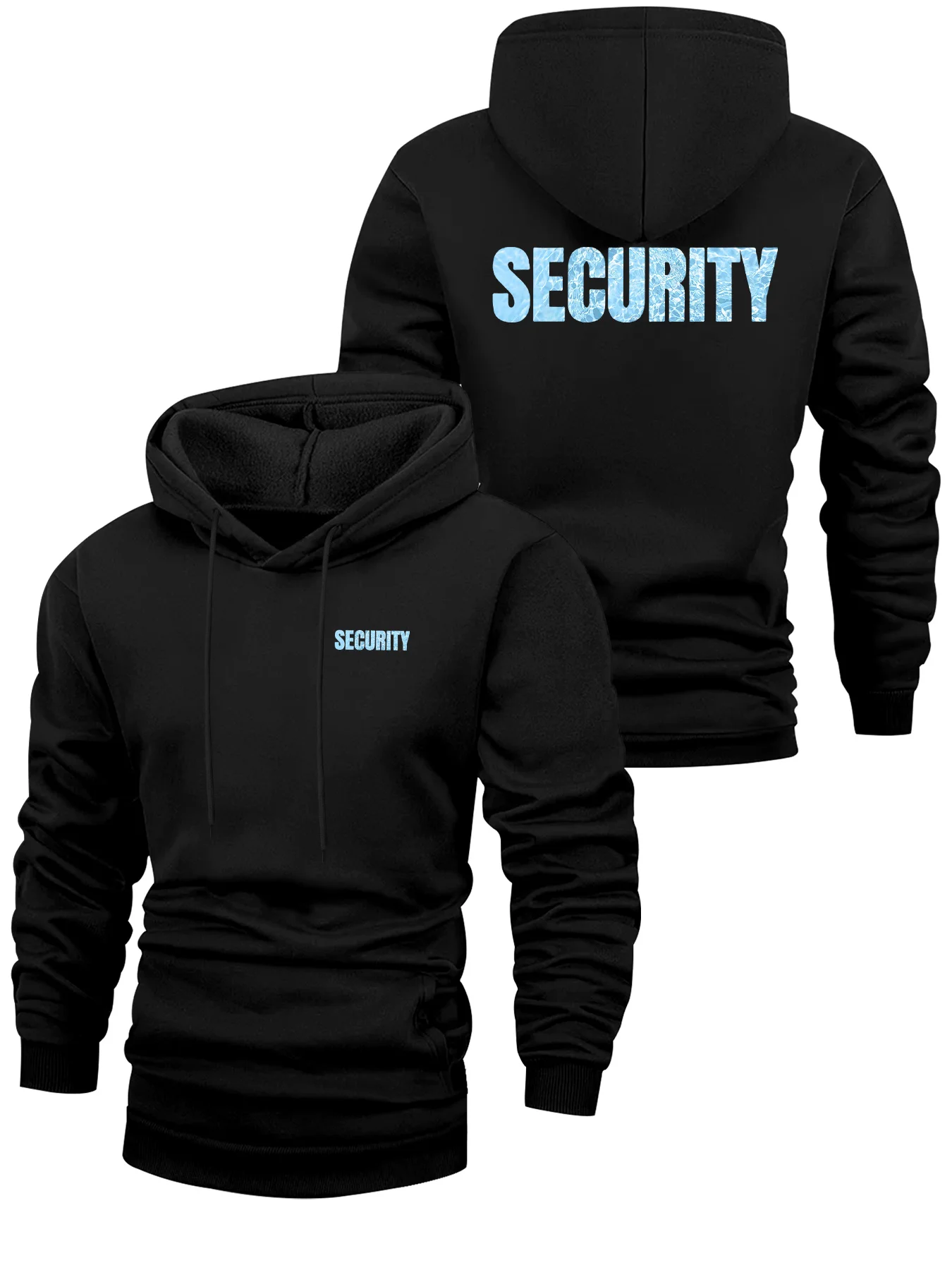 Men'S Casual Hooded Sweatshirt, Personalized Prints on The Front And Back, Comfortable And Fashionable me Hooded Pullover
