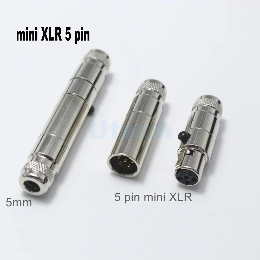 1/20/100PCS mini xlr 3pin 4pin 5pin 6pin 7pin Metal Plug The mini xlr connects to the audio microphone connection adapter