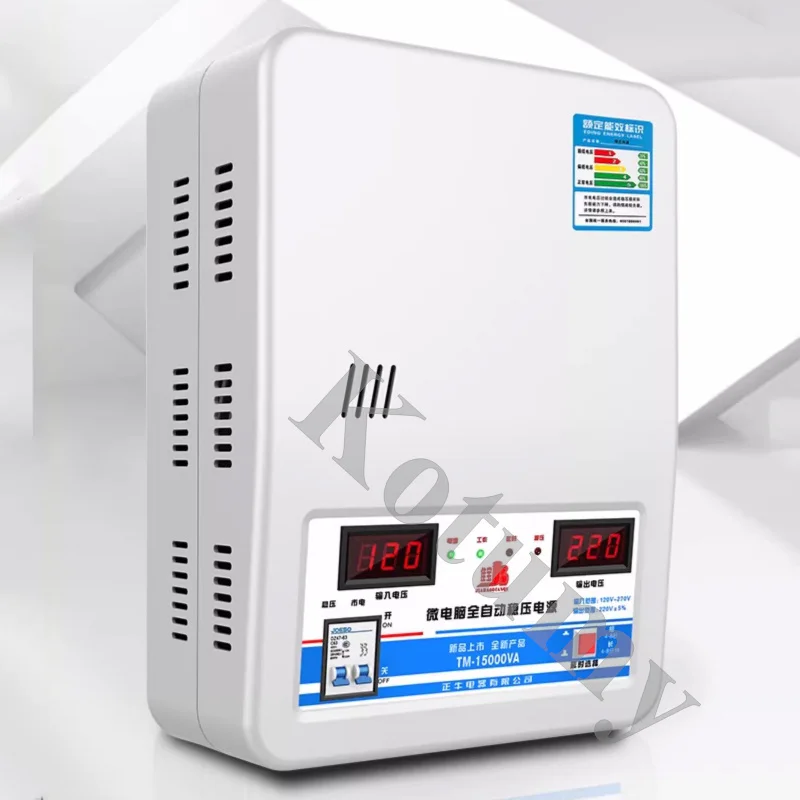 Household single-phase automatic voltage regulator, intelligent voltage stabilizer,  input voltage 120v-270v output 220v