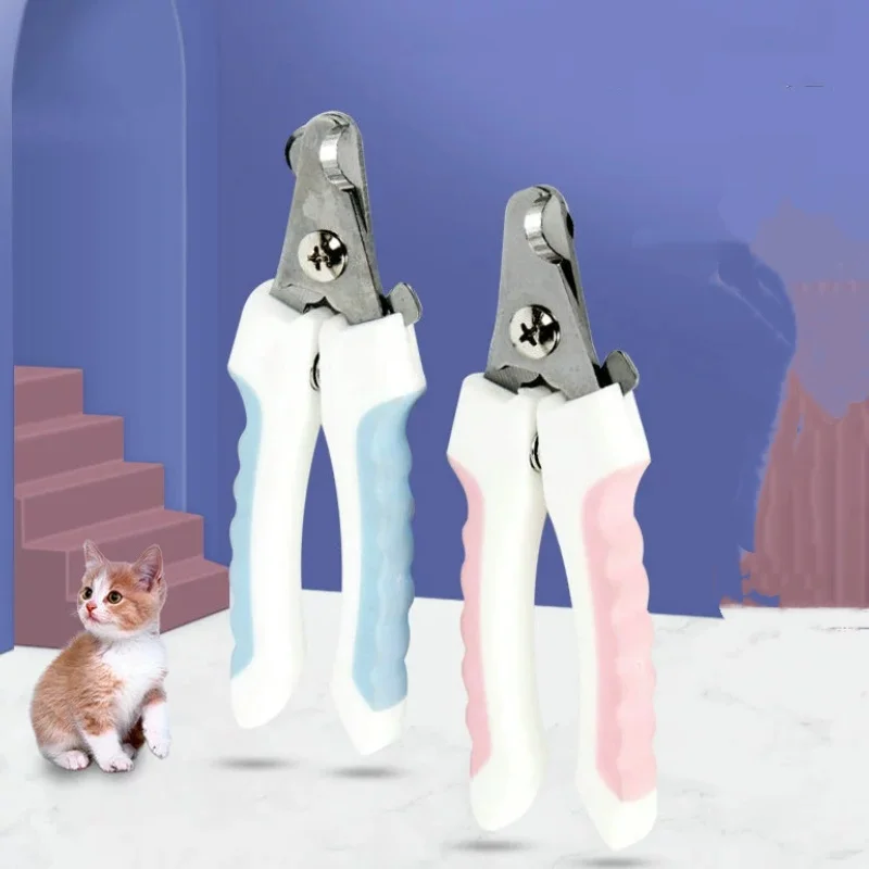 

Pet straight handle stainless steel nail scissors dog and cat pet nail clipper cleaning tool pet nail clipper set