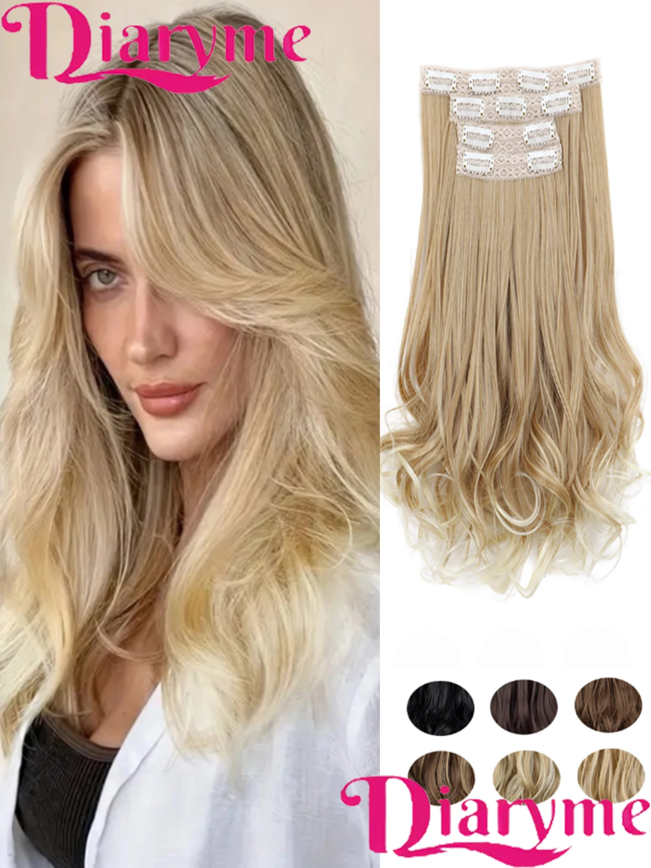 

Женские синтетические гофрированные накладные пряди для волос с эффектом жемчуга, подходят для всех форм лица, не вредят коже головы, мгновенно создают сказочный образ.