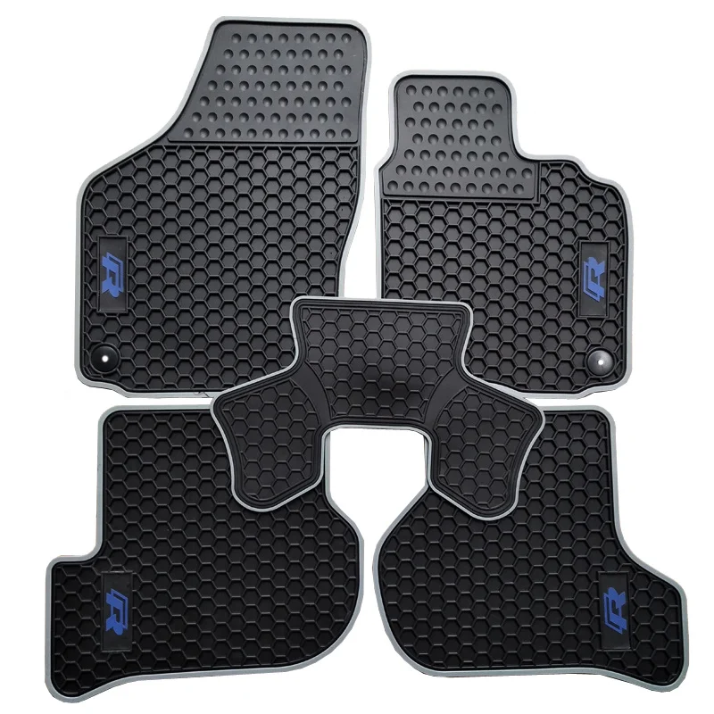 

Custom Rubber Car Floor Mats for RHD Right Hand Drive Volkswagen Golf 6 Scirocco R No Odor Waterproof Carpets