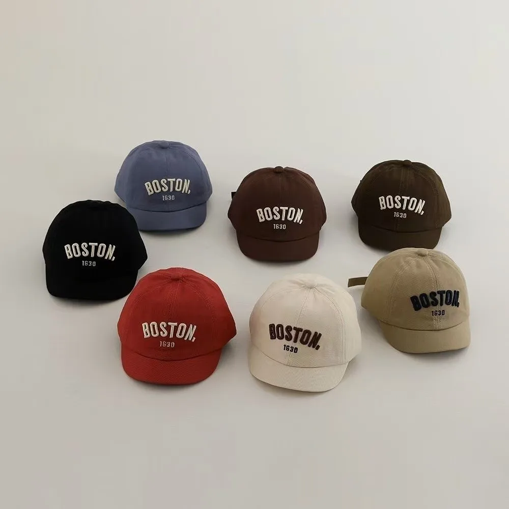 Letter Design Baseball Caps Cotton Material Peaked Style Peaked Caps Breathable Fabric Embroidery Pattern Cotton Hip Hop Hat