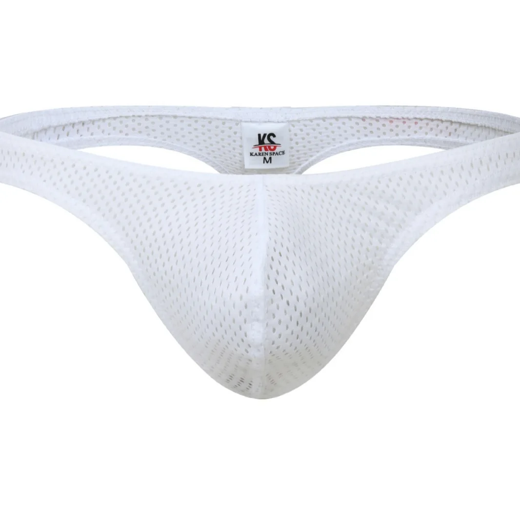 

Men's Mesh Thong G-string Sexy Underwear Panties Cueca Tanga Male Panties Breathable Low Waist Sexy T-Back Underpants Daily Wear