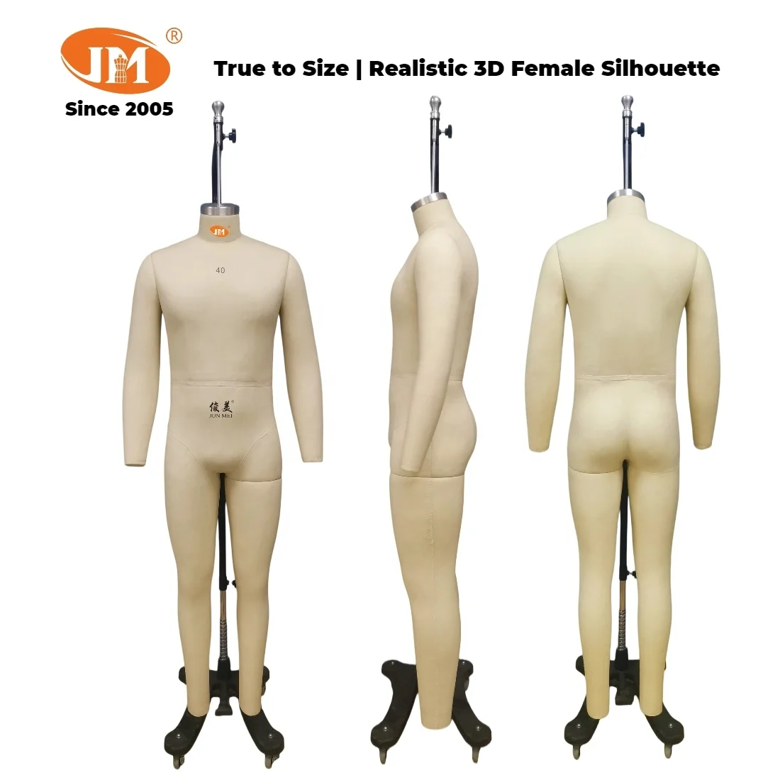 Professional Male Full Body Headless Dress Form Size 40 Western Standard Fiberglass Sewing Tailoring Linen Mannequin