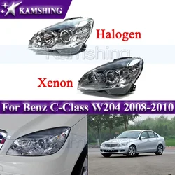 Kamshing Front Headlight For Benz C-Class W204 2008-2010 Head Light Headlamp Head Lamp Half Assy just fits for left hand drived