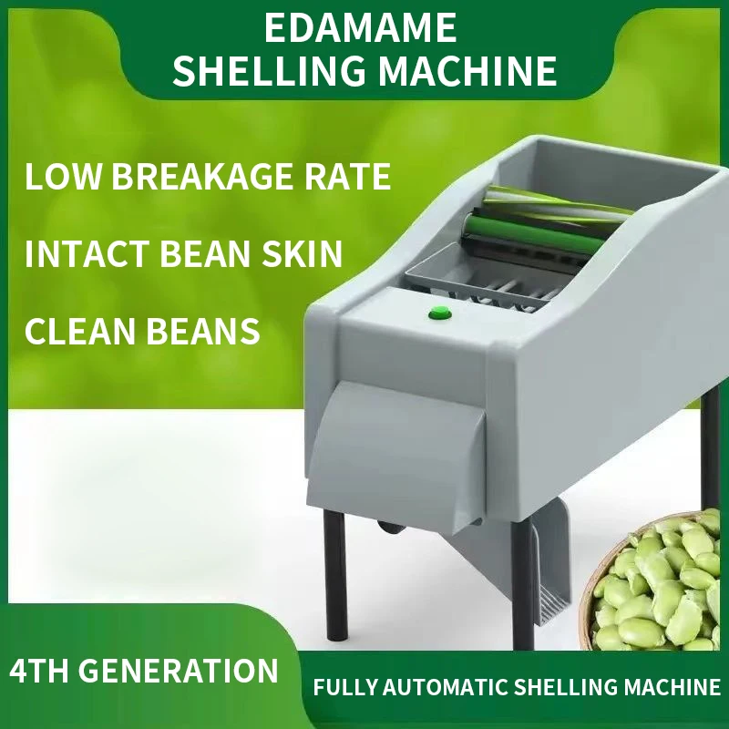 Commercial Edamame Sheller Fresh Edamame Peeling Machine Soybean Green Peas Peeling and Shelling Edamame Machine