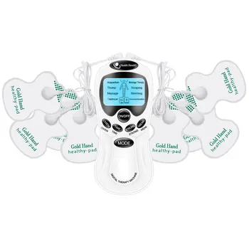 8 وضع EMS الكهربائية هيرالد عشرات آلة الوخز بالإبر تدليك الجسم العلاج الرقمي مدلك العضلات محفز كهربائي