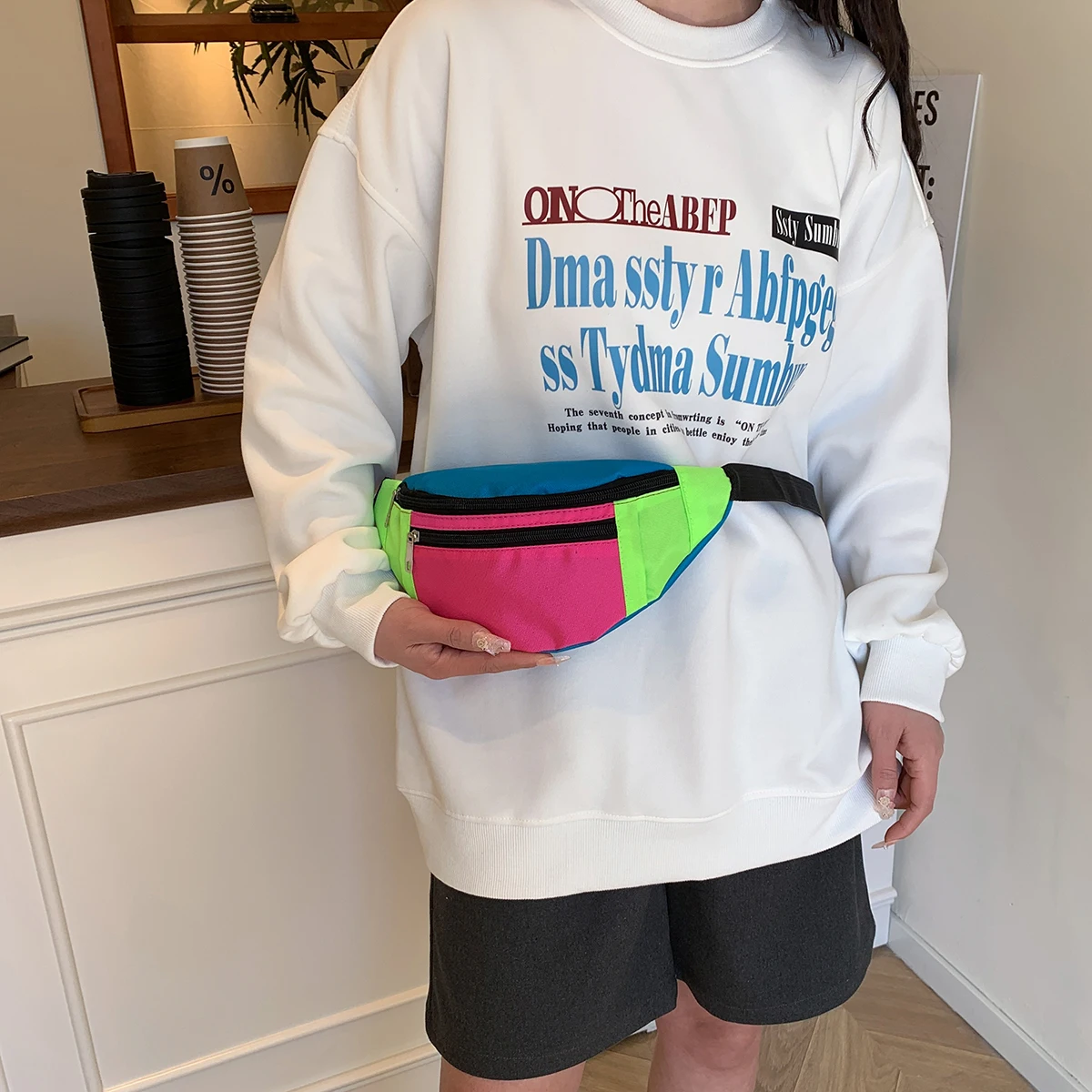 Waist Bag Running Belt Bum Bags Sport Cycling Womens Fanny Pack Wallet Pouch Portable Phone Gym Jogging Cross-Body Pocket