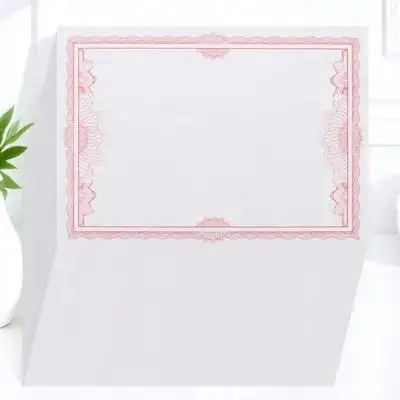 50 hojas de papel para certificados imprimibles, diploma en blanco, premio de cumplimiento, graduación escolar, reconocimiento de Honor, regalo de negocios