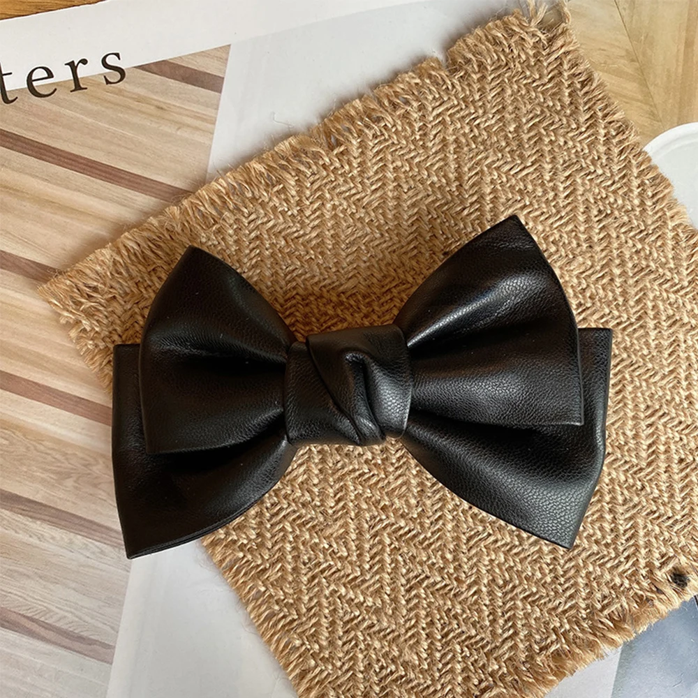 

Korean Accessories Solid Color Women Duckbill Clips Girls Bow Hairpin Spring Clips Headwear Hair Clips