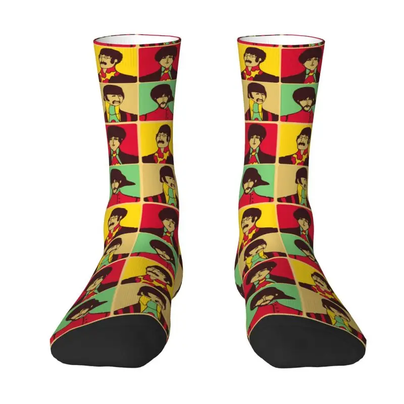 The Beatle Heavy Metal Rock Men's Crew Socks Unisex Fun 3D Printed Dress Socks