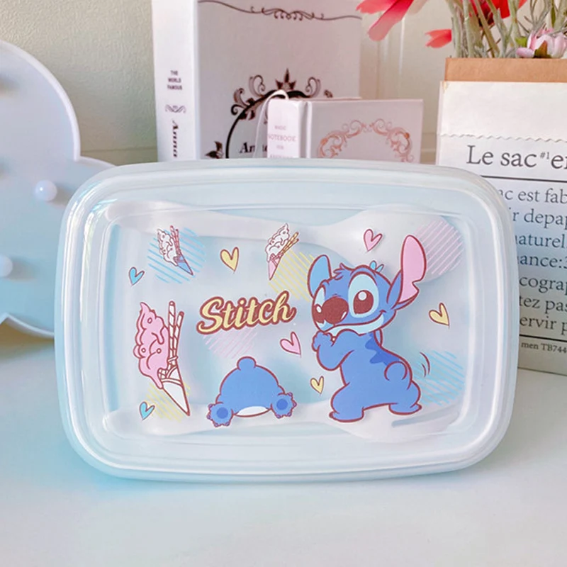 Stitch Lunch Boxes for Children forno a microonde riscaldamento contenitore per alimenti per bambini scuola portatile Bento Box forniture da Picnic