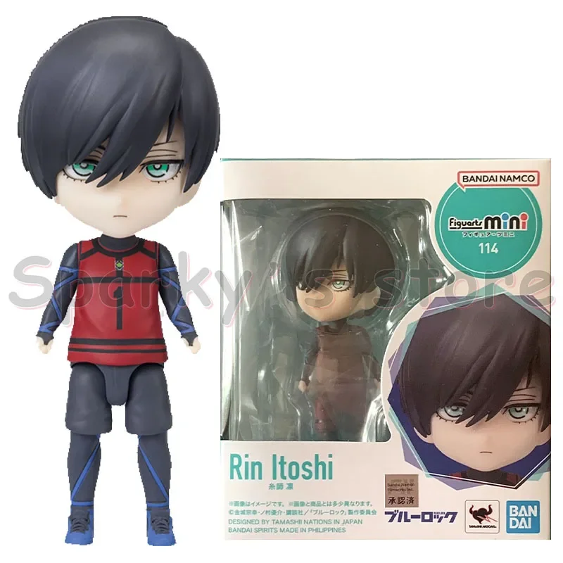 Bandai Original Figuarts mini BLUE LOCK Anime Figure Rin Itoshi Seishiro Nagi Action Figure Toys For Boys Girls Kids Gifts Model