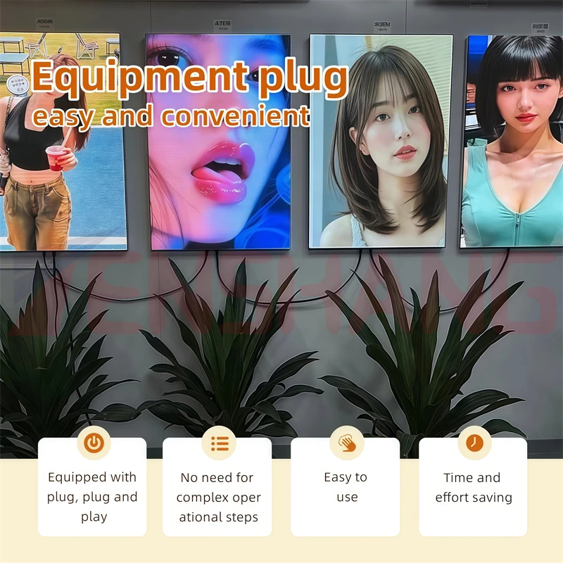 640x960mm smalle rand ultraslank lichtgewicht aluminium programmeerbaar led-posterframe hangend frame voor binnen led-scherm