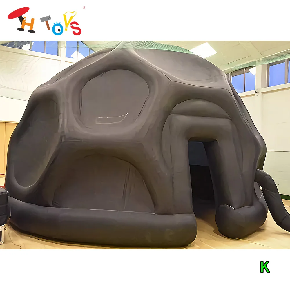 

Быстрая доставка, черные надувные купола, геометрический планетарий, образовательная надувная палатка со свободным вентилятором