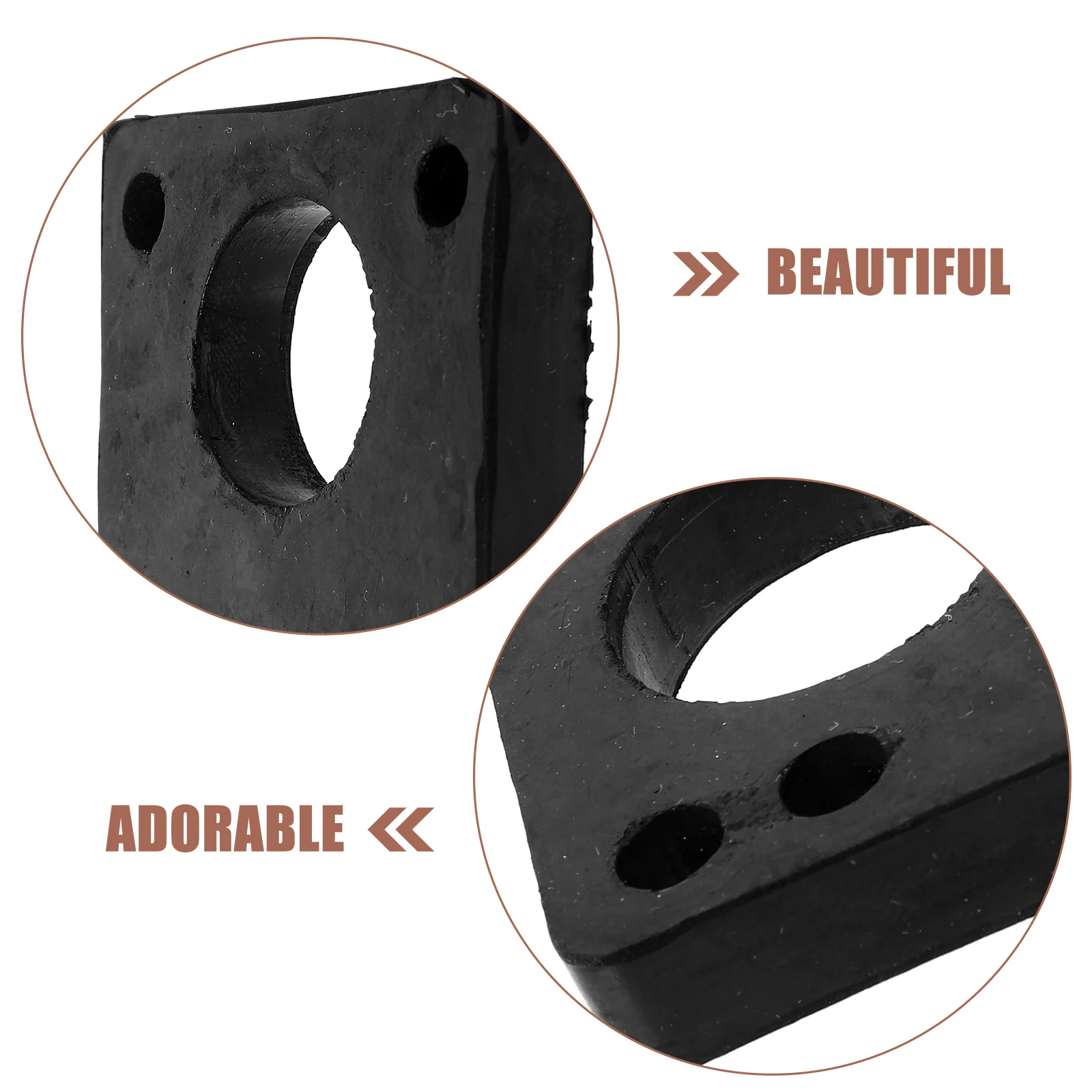 

2Pcs Skateboard Damping Pad PU Material Reduces Vibration Increases Height Easy to Install Accessories Skateboard Risers