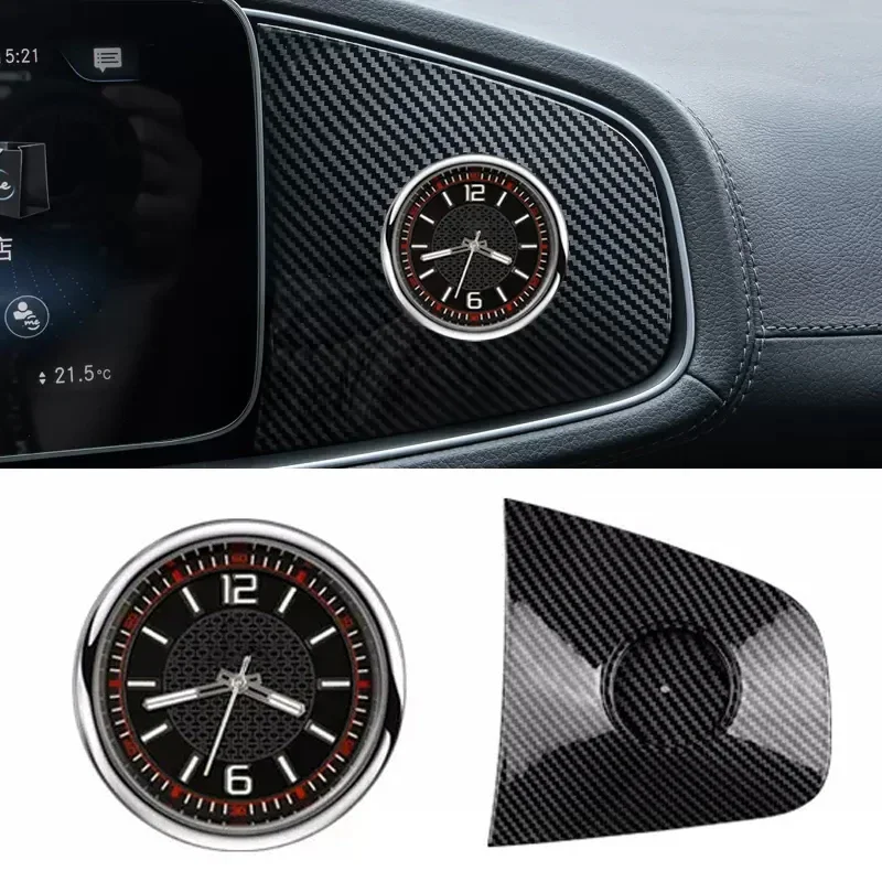 Car Clock for Mercedes gle w167 c167 gls x167 gle c167 coupeInternal  carbon benz gls x167 300d gle350 450 500e amg accessories