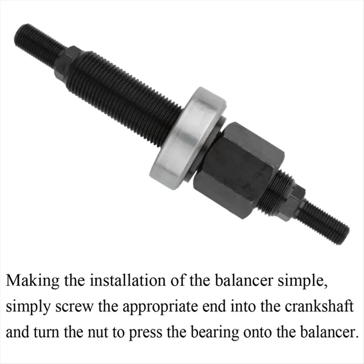 Compatible Harmonic Balancer Installation Tool 5/8In 7/16-16 for Engine 66515 Installer Installation Tool Replacement