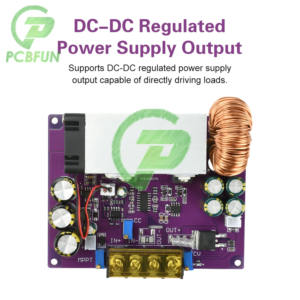 

MPPT Solar Charge Controller with 18-90V Wide Voltage Input DC-DC Buck Converter 800W Adjustable Step Down Module