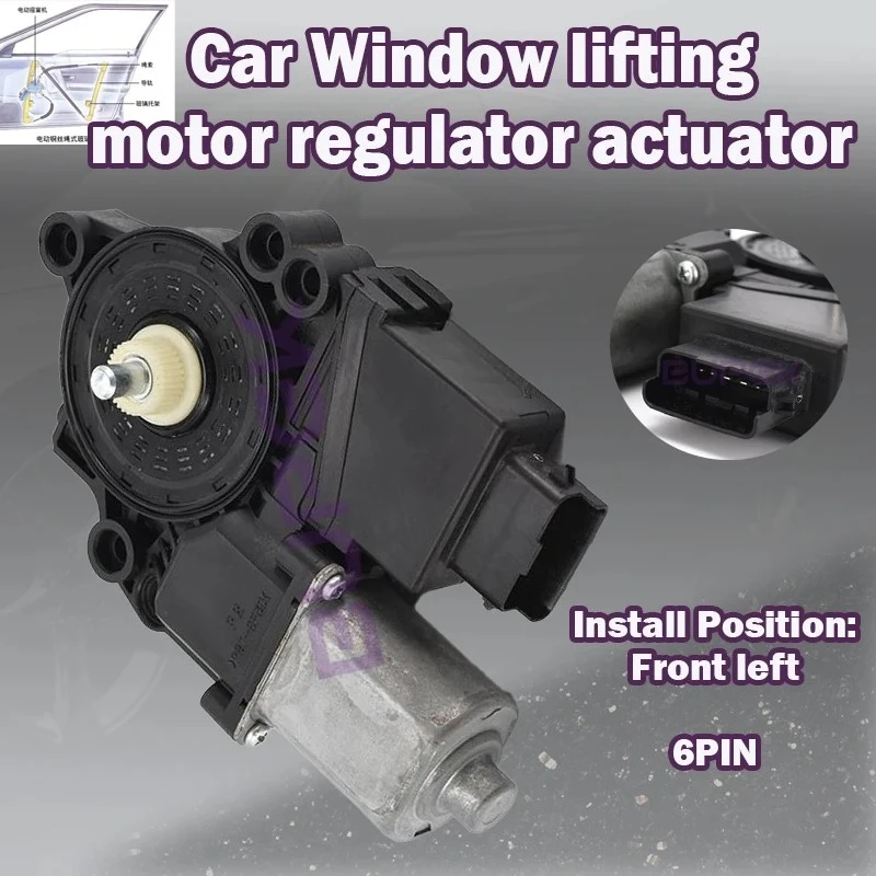 

824502V100 For Hyundai Veloster 2012-2019 Car Front left Window lifting motor regulator actuator rigid plastic shell durable