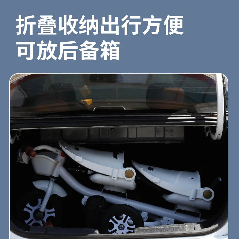 Children's Tricycle Twin Handcart Baby's Bicycle Baby's Second Child Can Take People Magical Tool for Children