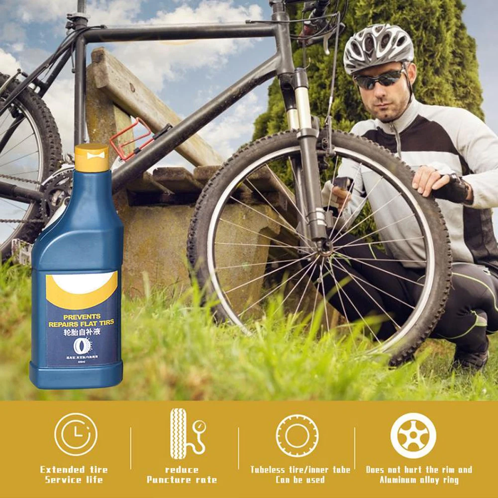 Bicycle Motorcycle Tire Self-rehydration Effective Fast Mountain Bike Tire Repair Fluid Tire Sealant Sealing Machine