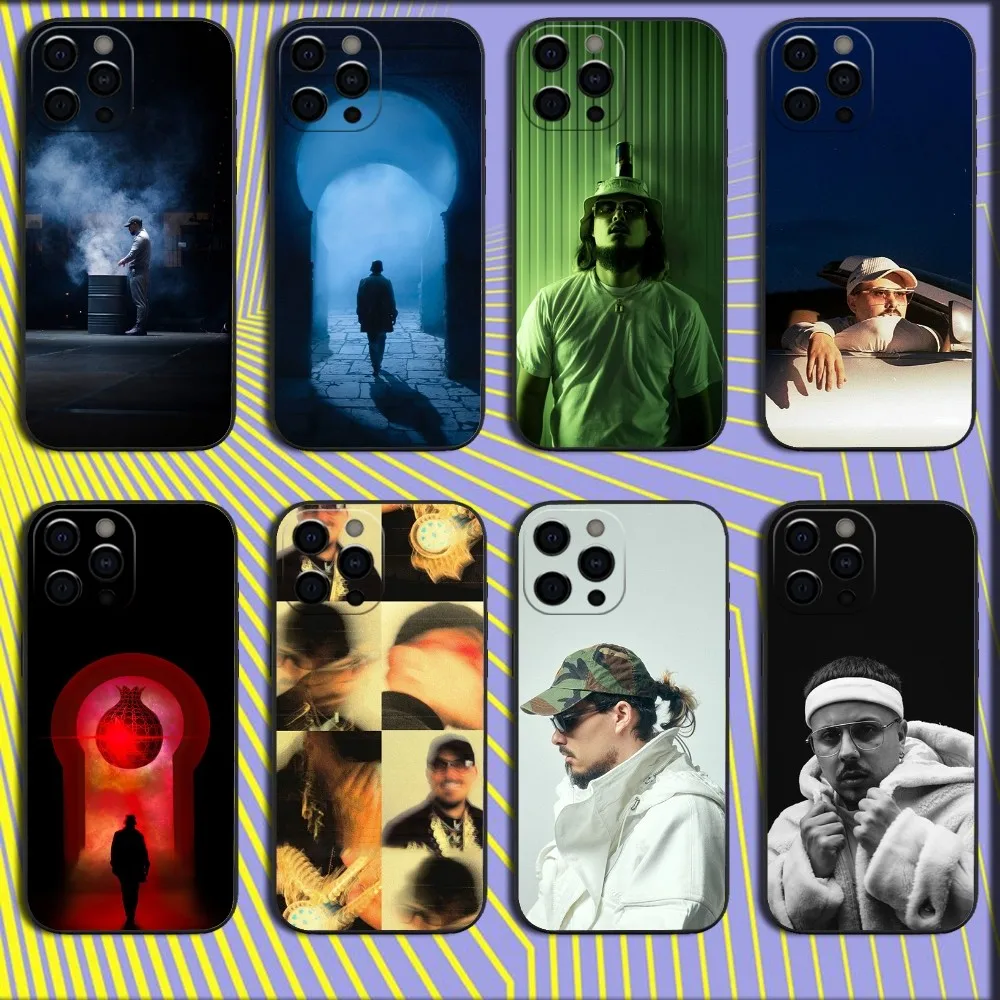 Singer D-Dellafuente-music Phone Case For iPhone 16,15,14,13,12,11,Pro,X,XS,Max,XR,Plus,Mini Soft Black Cover