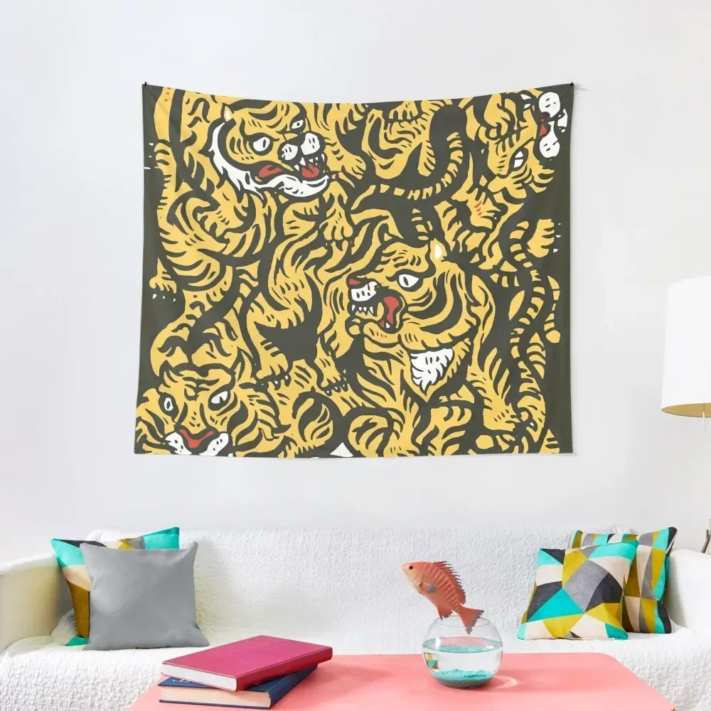 

Tigers meeting Tapestry Wall Coverings House Decorations Cute Room Decor Room Design Tapestry