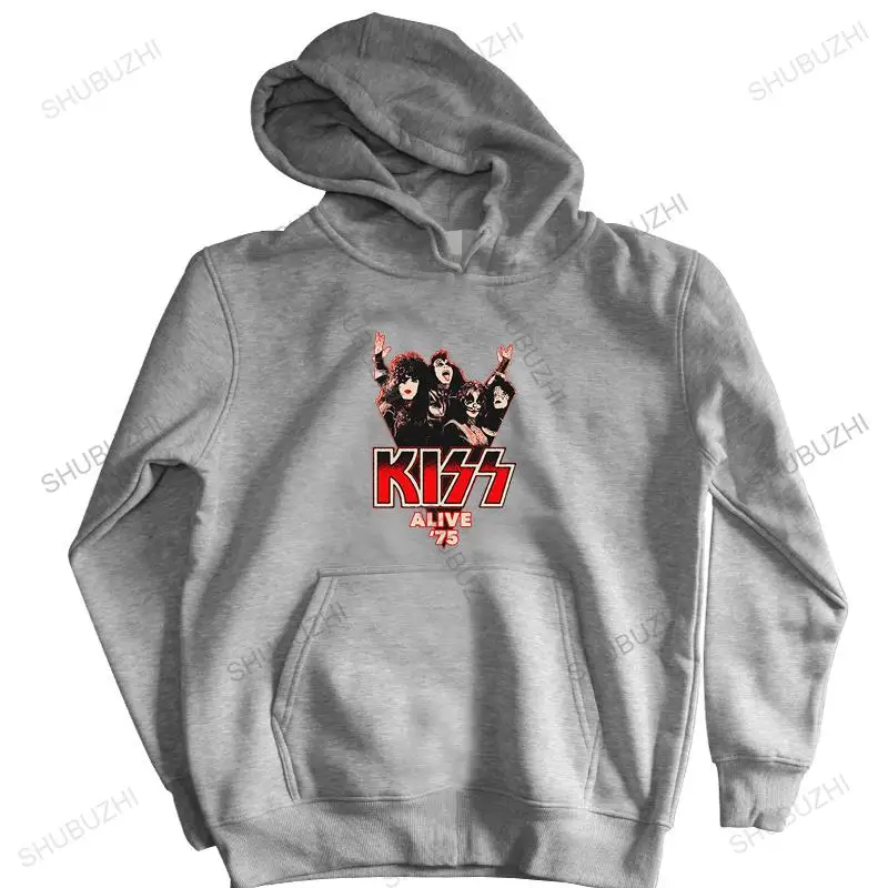 

new arrived coat men brand hoodie Kiss Band - Alive 75 pullover autumn winter hoody sweatshirt brand men autumn hoodie