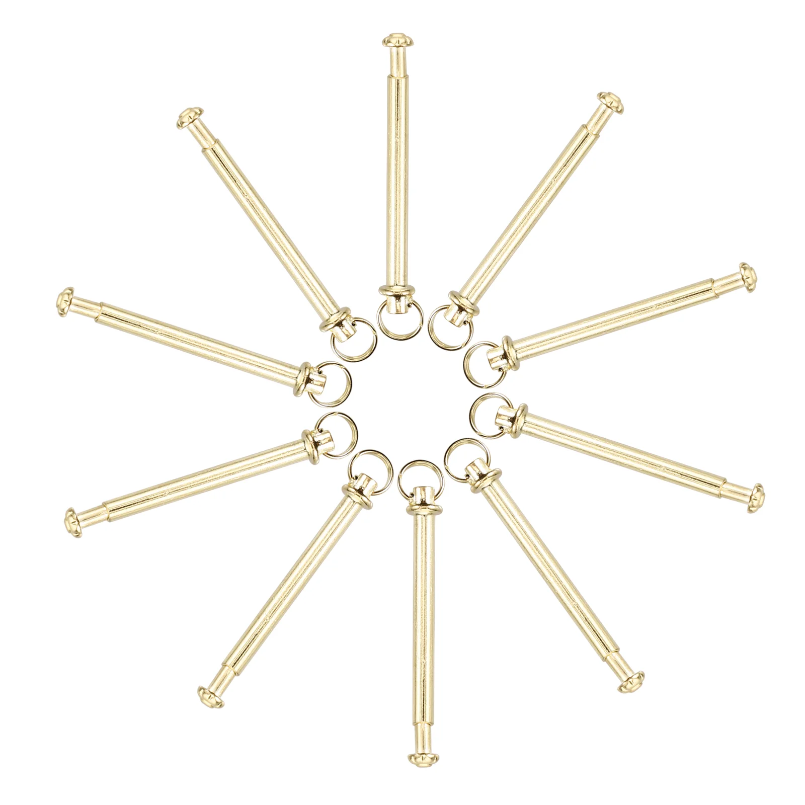 

10 Sets Fan Nail Accessories Screws Hand Repairing Accessory Metal Shaft Handheld Rivet Nut Iron Work Kit Rivets