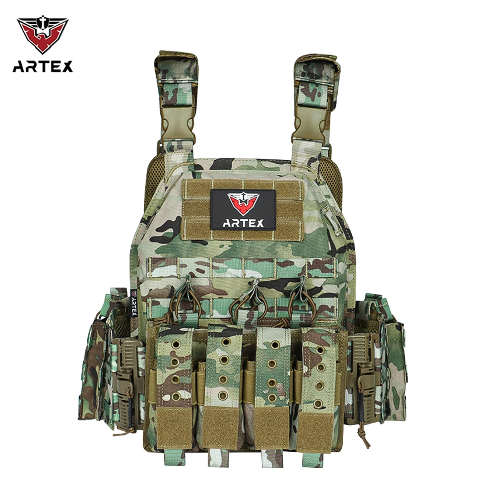 

Artex Molle Chaleco Tactical Vest Body Protection Hunter Tactical Vest Camouflage Fishing Jacket Training Plate Carrier