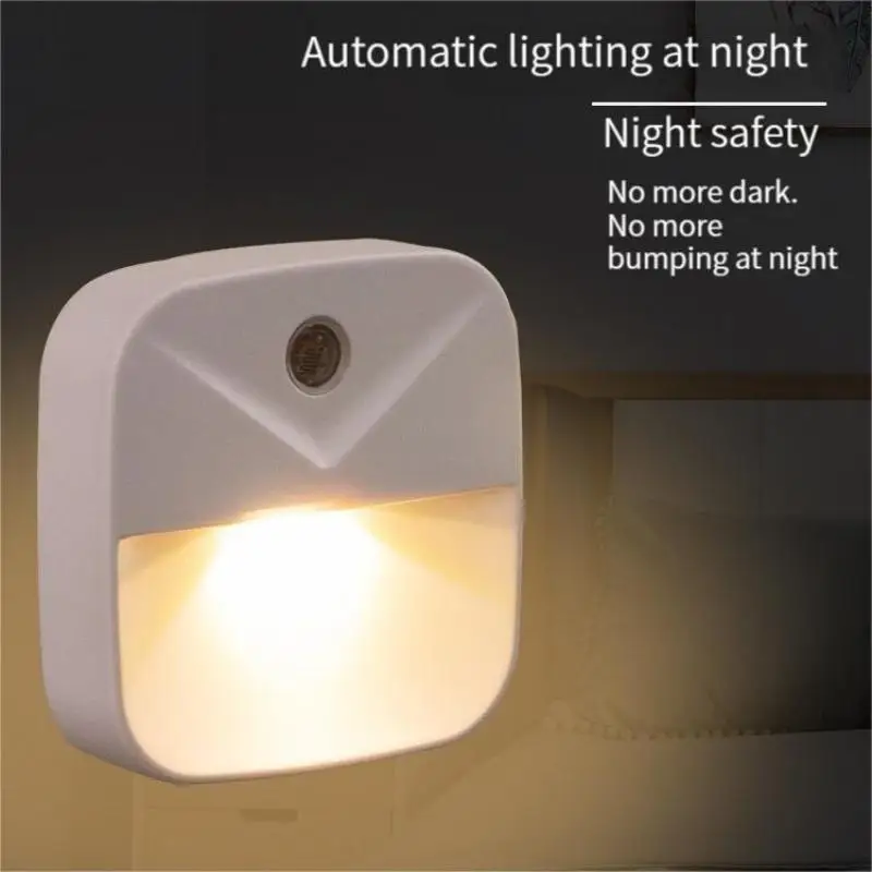 LED Night Light, EU Plug-in Smart Wireless Light Control Sensor Light, 220V Wall Light For Home Corridors, Bathrooms, Hallways