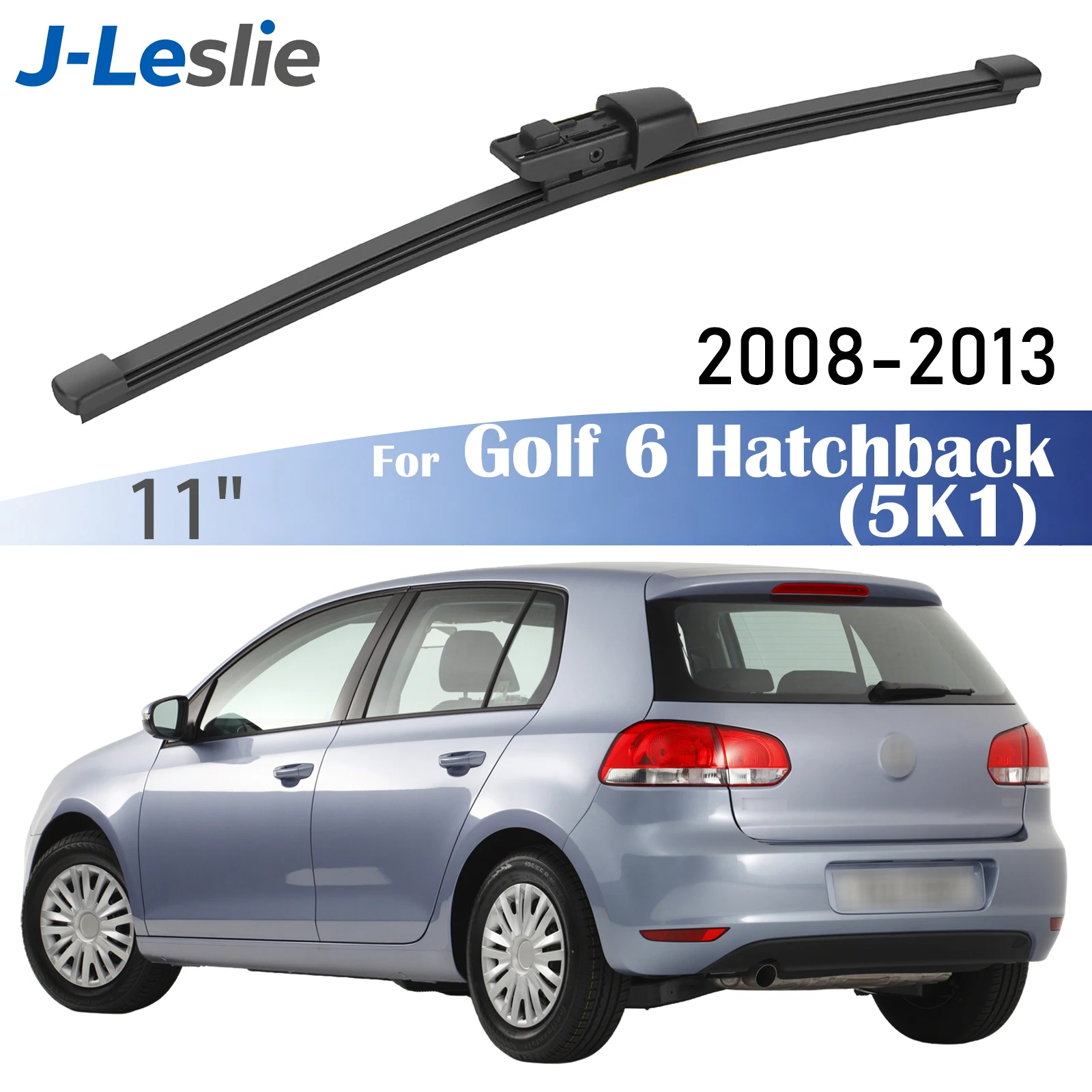 11-Zoll-Heckwischerblatt für VW Golf 6 VI MK6 Schrägheck 5K1 2008-2013 Windschutzscheibenwischer Scheibenwischer Zubehör scheibenwischer Hinten Heckwischerarm